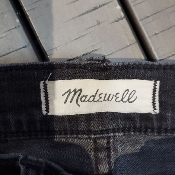 Madewell Cali Demi-Boot Faded Black Jeans Sz 24 - Picture 10 of 12